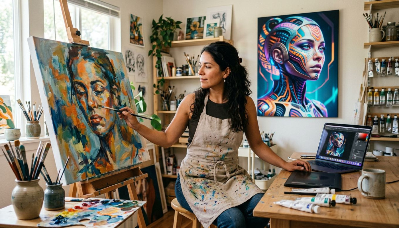 Detrás del lienzo: cómo las imágenes ia redefinen la creatividad visual hoy